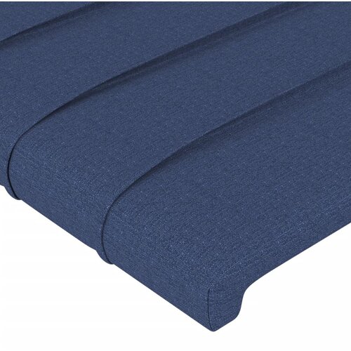  LED uzglavlje plavo 93 x 16 x 118/128 cm od tkanine Slike