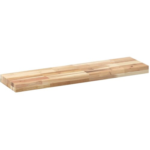  Plutajuće police 4 kom 100x20x4 cm Neobrađeno puno drvo akacije Slike