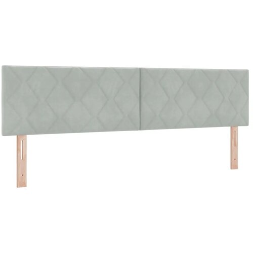  Krevet od pjene s madracem i LED-om Svjetlosiva 180 x 200 cm - Svjetlosiva 180 x 200 cm Dizajn s rombovima Slike