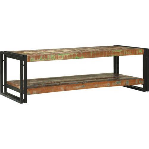 VidaXL Stolić za kavu Vi&amp;scaron;ebojni 120x50x38 cm od čvrstog drva Slike