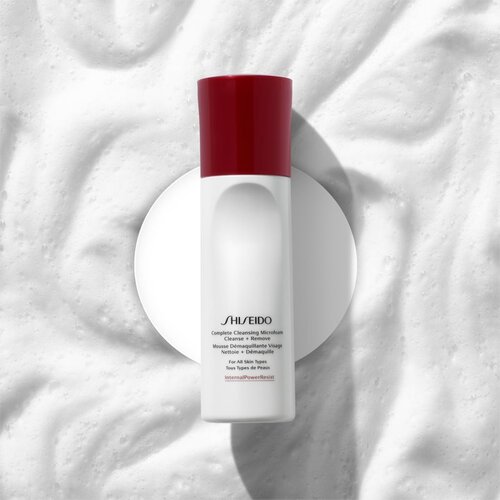 Shiseido Complete Cleansing Microfoam pena za odstranjevanje ličil 180 ml za ženske Slike