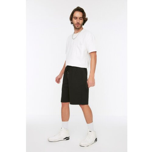 Trendyol Black Men's Oversize Fit Basic Shorts & Bermuda Cene