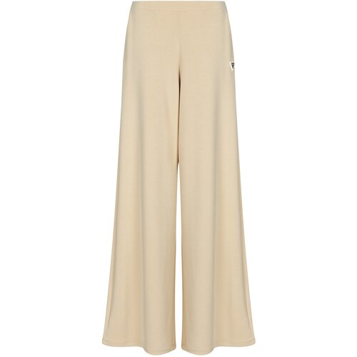 Guess Spodnji deli trenirke OLYMPE WIDE LEG Bež Cene