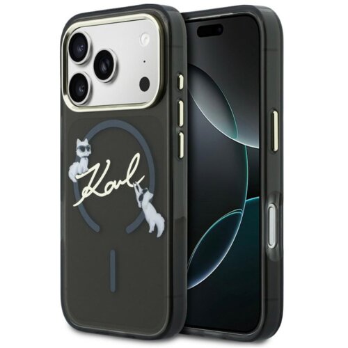  maska karl lagerfeld iml choupettes karl script logo magsafe za iphone 17 pro max crna Cene