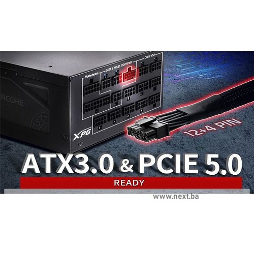 Napojna XPG CORE REACTORII 850W ATX3.0 Gpld 80+ Modularna Slike