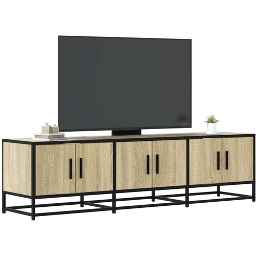 vidaXL TV ormarić Sonoma hrast 150x35x41 cm Konstruirano drvo i metal Cene