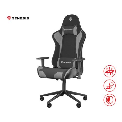 Genesis NITRO 440 G2 gaming stol, črno-siv Slike