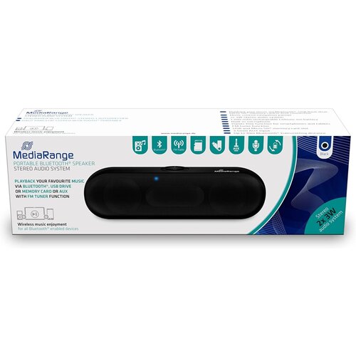Prenosni zvočnik mediarange bluetooth črn MEDIARANGE Cene