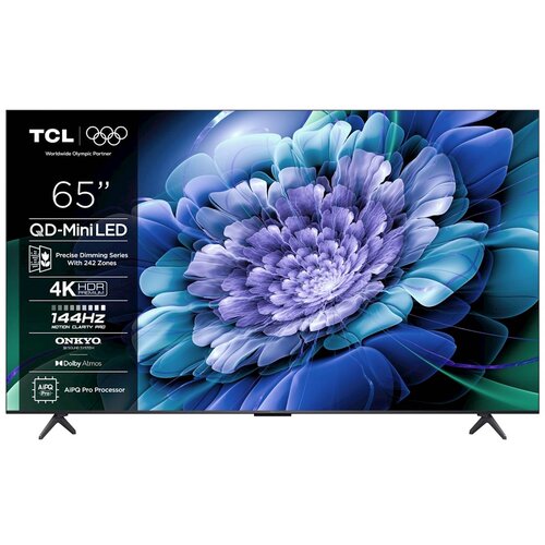 Tcl 65C69K TV 165.1 cm (65) 4K Ultra HD Smart TV Wi-Fi Metallic Cene