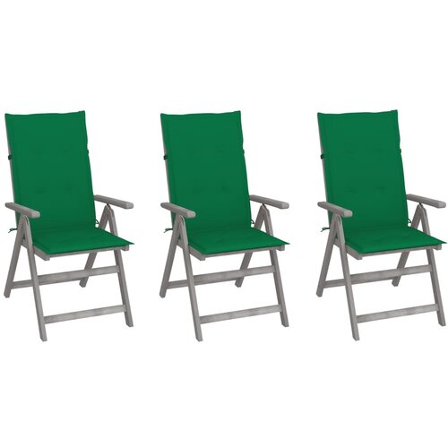  Nagibne vrtne stolice s jastucima 3 kom masivno bagremovo drvo Cijene