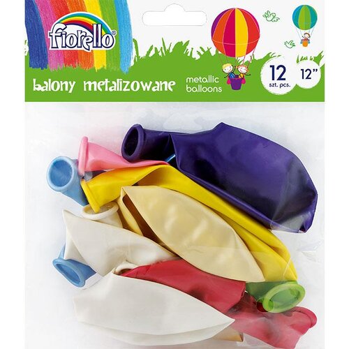 Fiorello Baloni metalic, mešani, 30 cm, 12 kosov, (21299804) Cene