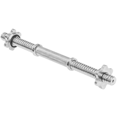 Rebel Active Kratke ravne &amp;scaron;ipke za bučice sa navojem RBA-2211, 40 cm, 2 komada, Srebrne boje Slike