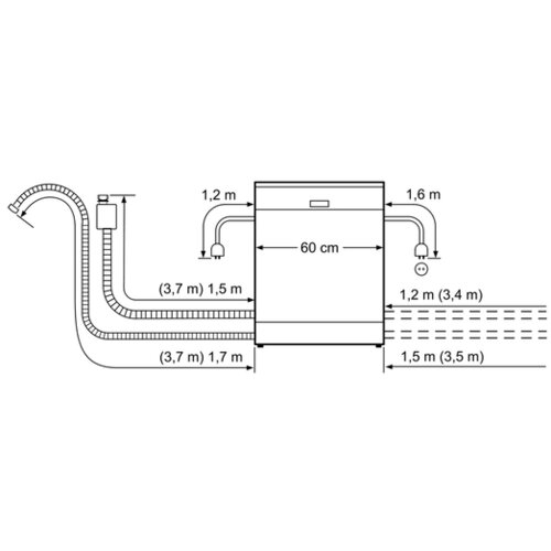 Bosch pomivalni stroj SMS25AI07E SILVER Slike