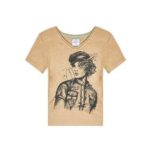 Aeronautica Militare Majice s kratkimi rokavi TS2239DJ63757535 Bež Cene