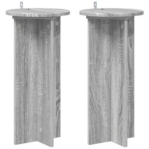  Stalak za biljke 2 pcs Siva sonoma 29 5 x 29 5 x 60 cm Cene