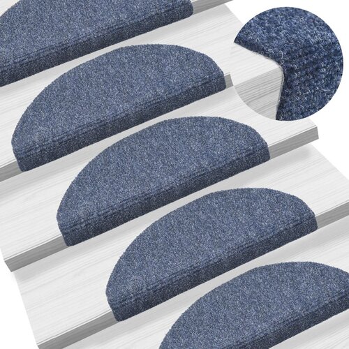 vidaXL Samolepilne preproge za stopnice 15 kosov 65x21x4 cm modre Cene