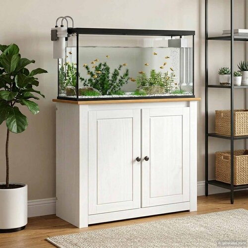  Stalak za akvarij PANAMA Bijela i smeđa 81 x 36 x 73 cm 250 kg Cijene