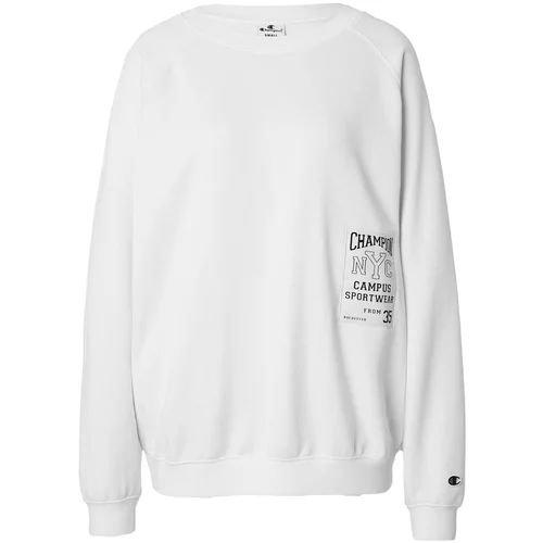 Champion Authentic Athletic Apparel Sweater majica tamno smeđa / crna / bijela