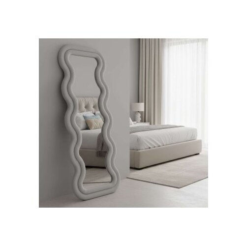 Hanah home Podno ogledalo Mundo Oval, 65 cm x 170 cm, Krem Slike
