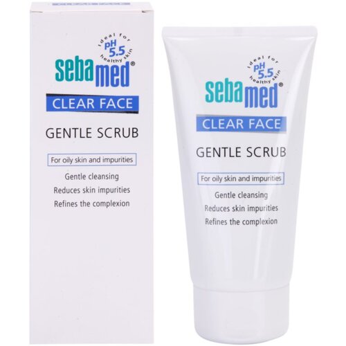 Sebamed Clear Face Gentle Scrub nežen piling za aknasto kožo 150 ml za ženske Slike
