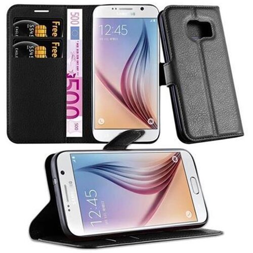 Cadorabo Ohi&scaron;je, združljivo z Samsung Galaxy S7 v oksidna črna - Za&scaron;čitni ovitek z magnetnim zapiranjem, stoječo funkcijo in režo za kartice, (20550705) Cene