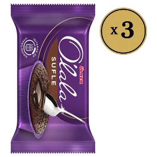 OLALA Soufle Masni biskvit punjen čokoladom i malinom 70g, 3 komada Slike