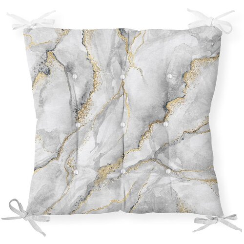 Minimalist Cushion Covers Sedežna blazina Marble Grey Gold, 40 x 40 cm Cene