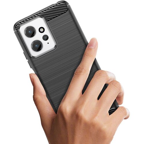 TECH-PROTECT TPUCARBON OVITEK ZA XIAOMI REDMI NOTE 12 4G / LTE črn Slike