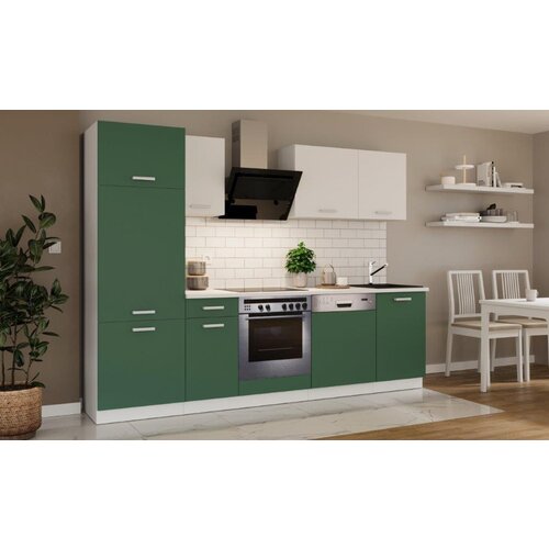  Kuhinjski blok CALIFORNIA ZELENA 270 cm z vgradnimi aparati Cene