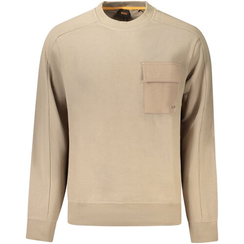 Boss HUGO SWEATSHIRT WITHOUT ZIP MEN BEIGE Slike