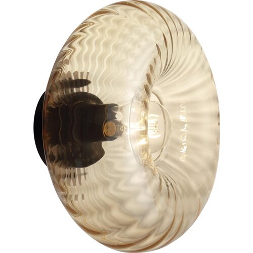 Brilliant zidna lampa nevil 1xE27/20W/230V crna/zadimljena bež Slike
