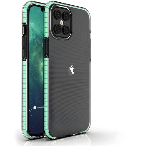 Futrola Spring clear TPU za Apple iPhone 12 Pro Max - Svijetlo zelena KP8663 Cene