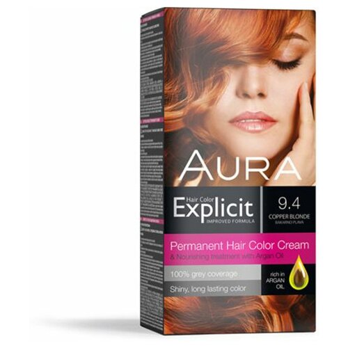Aura boja za kosu explicit 9.4 bakarno plava Cene