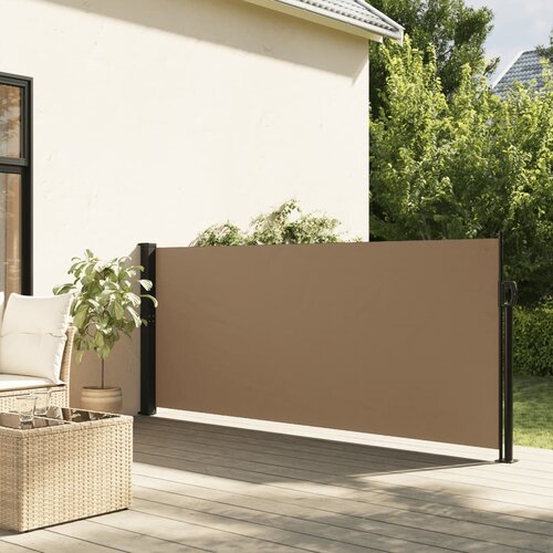vidaXL Zložljiva stranska tenda taupe 120x500 cm Cene