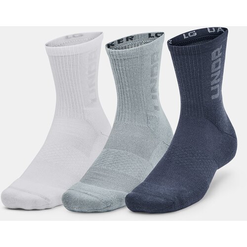 Under Armour Socks UA 3-Maker 3pk Mid-Crew-GRY - Unisex Slike