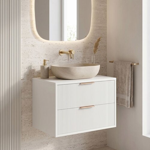Rea Kopalni&scaron;ka omarica pod umivalnikom Mono 60cm White Cene