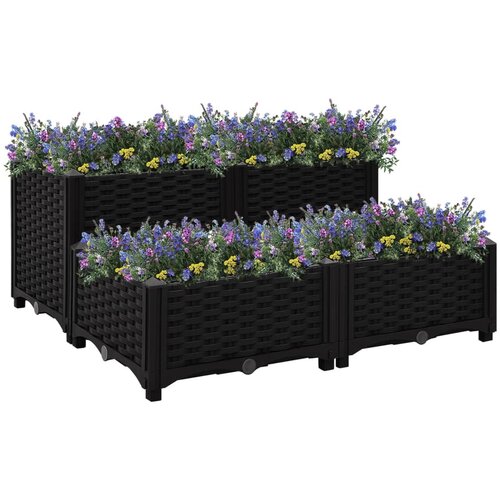 Furnova Visoka greda 80x80x38 cm polipropilen, (21920503) Slike