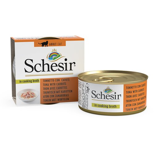 Schesir Cat - Brodet Tunjevina i &amp;Scaron;argarepa - 70g Slike
