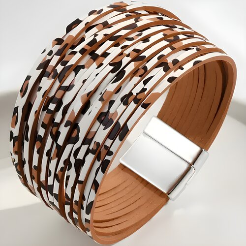  Ženska narukvica KO - 40965 - Bijela / Smeđa KP40965 Slike