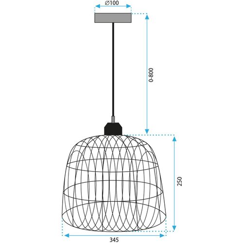 Toolight Viseća stropna svjetiljka od bambusa 30 cm Slike