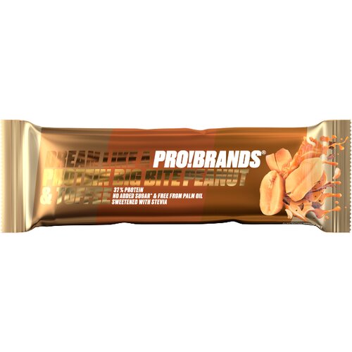 PRO BRANDS big bite proteinska čokoladica 45 g kikiriki  karamela Cene
