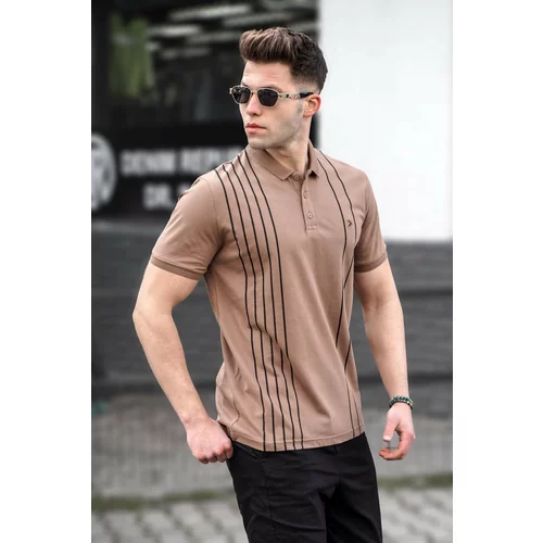 Madmext Polo T-shirt - Brown - Regular fit