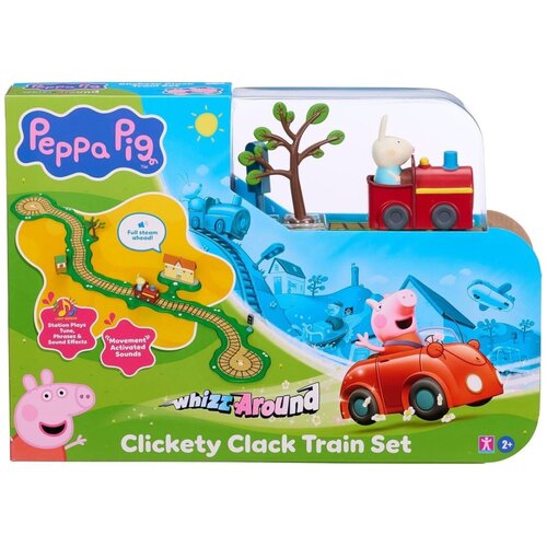 Peppa Pig WHIZZ AROUND CLICKETY CLACK VLAKIĆ SET TO8344 Slike