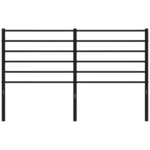  Metalno zamjensko uzglavlje crno 120 cm Slike