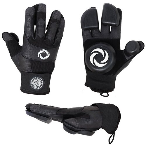 Flying Wheels Asfalt + Pucks Slide Gloves black Slike