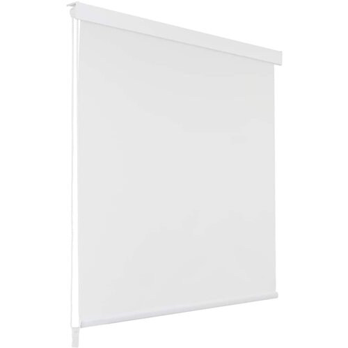 vidaXL rolo zavesa za prho 100x240 cm bela, (20683788) Cene