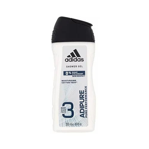 Adidas Adipure gel za prhanje 250 ml za moške