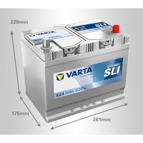 Varta akumulator asia dynamic sli, 12V, 70Ah Slike