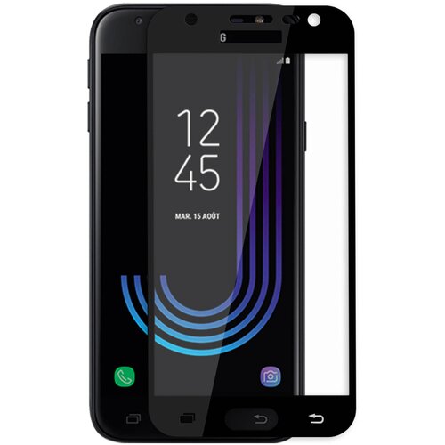 AVIZAR 9H kaljeno zaščitno steklo za Galaxy J3 2017, barvni robovi – črna, (20530765) Cene