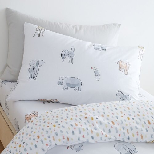Bianca Bela bombažna otro&amp;scaron;ka posteljnina za zakonsko posteljo 200x200 cm Zoo Animals &amp;ndash; Slike